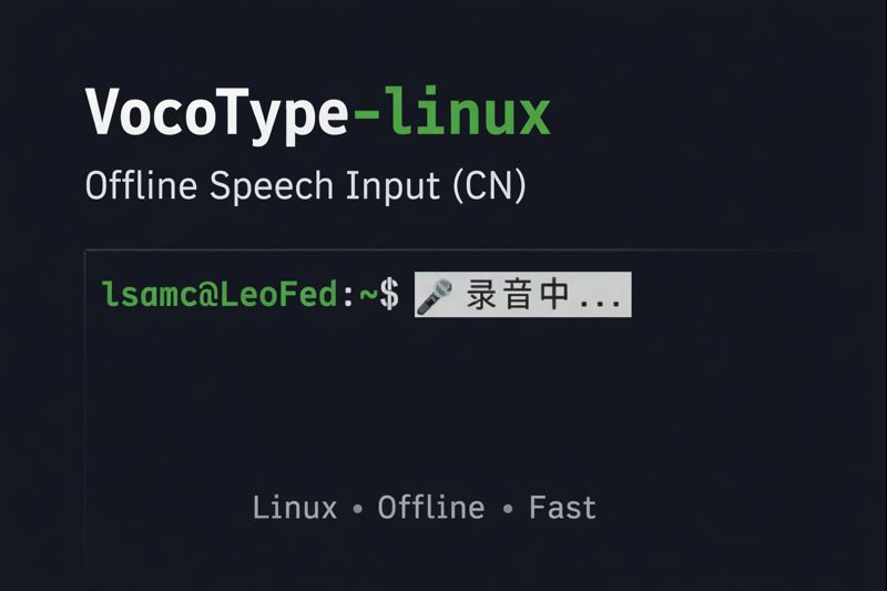 VocoType running on a Linux desktop